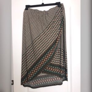 Meri Skye Beaufort Wrap Front High-Low Skirt, 2X